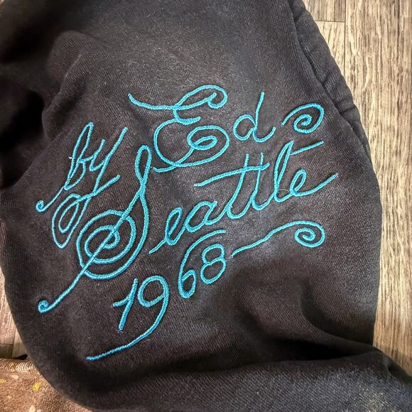 Ed Hardy Tattoo Art Hoodie S Dragon Geisha Tiger Love Kills Spray Zip Jacket - Picture 6 of 15